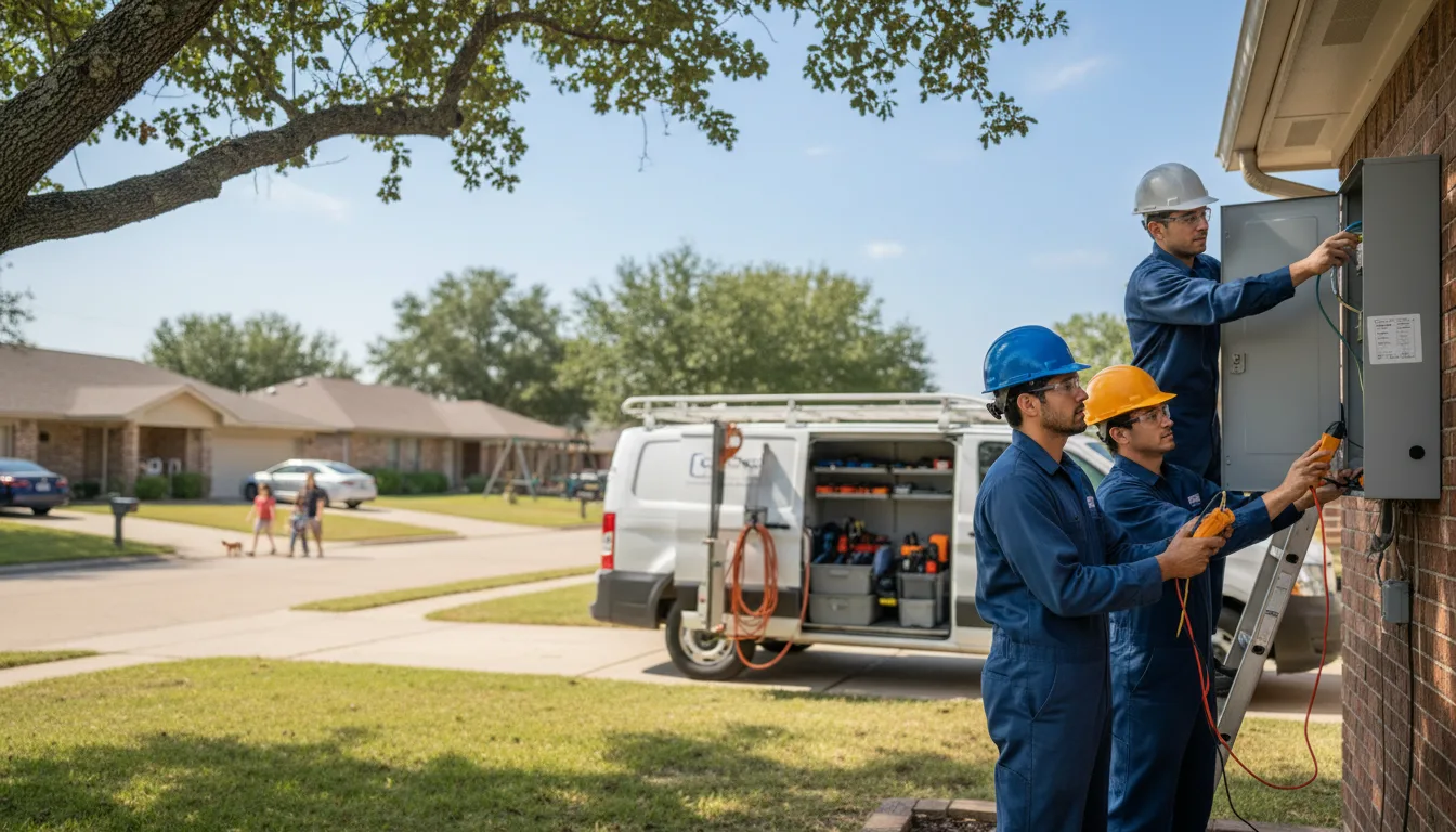 Certified electrician providing emergency electrical services in Hebron, NE